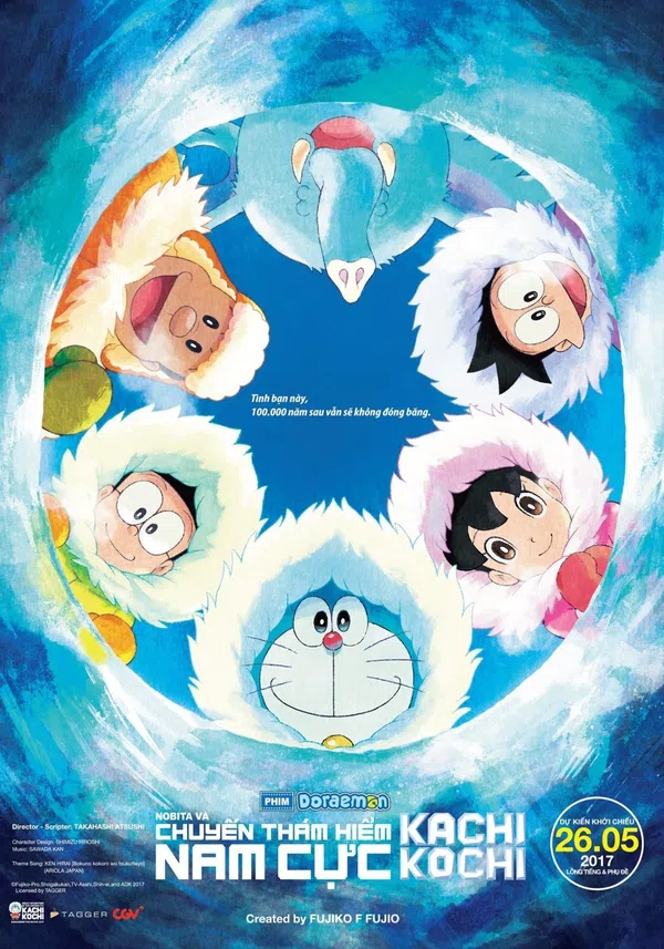 Poster phim Doraemon: Nobita và Chuyến Thám Hiểm Nam Cực Kachi Kochi trên Xem Phim Fun
